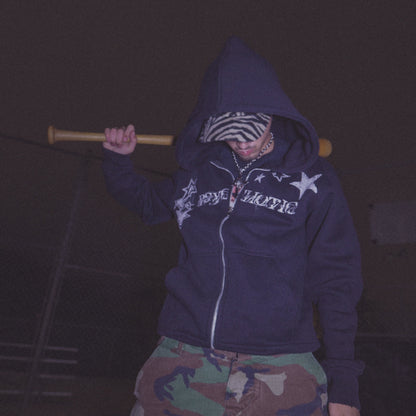 Black Zip up hoodie